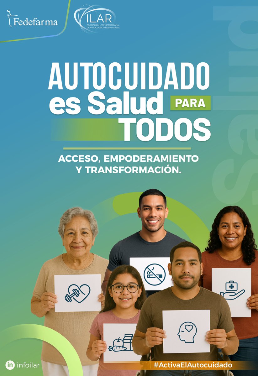 El autocuidado es mucho más que una práctica individual: es una herramienta de transformación social.
Promover el autocuidado es construir un futuro donde la salud esté al alcance de todos.

#ActivaElAutocuidado #AutocuidadoEsSalud #FedefarmaORG #Fedefarma