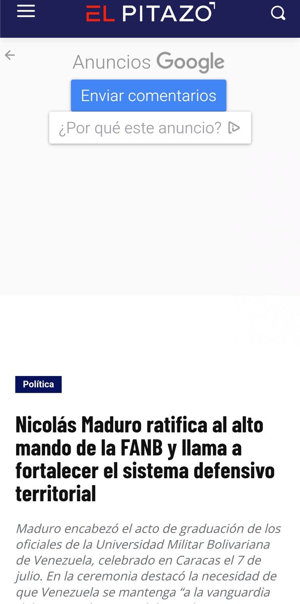 Un 🧵 #DebajoDeLaMesa 
Solo 🇻🇪BO 08/07
1️⃣#Ratificados
N. Maduro ratificó al alto mando militar en Venezuela: Maduro aseguró que la FANB debe estar “a tono con el Plan República” y pidió a los oficiales “adquirir y asimilar los nuevos sistemas de armas del mundo”.