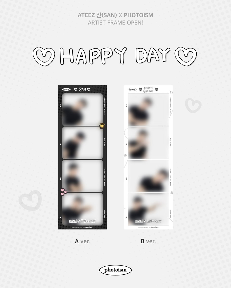 PHOTOISM X ATEEZ 산(SAN) ARTIST FRAME OPEN ! 「ATEEZ 산(SAN)」の