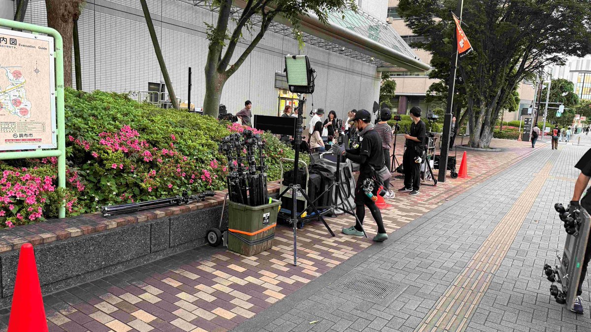 chofukankou's tweet image. 【「 #映画のまち調布 」ロケ情報No171 #読売テレビ #ドラマ 「 #DoctorPrice 」の撮影が #調布市 で行われました!】 #染地公園 #市役所前庭 csa.gr.jp/film_result