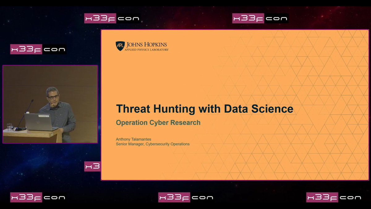 x33fcon's tweet image. #x33fcon 2025 talks: Anthony Talamantes - Threat Hunting with Data Science > youtu.be/FL_K_jROlrw