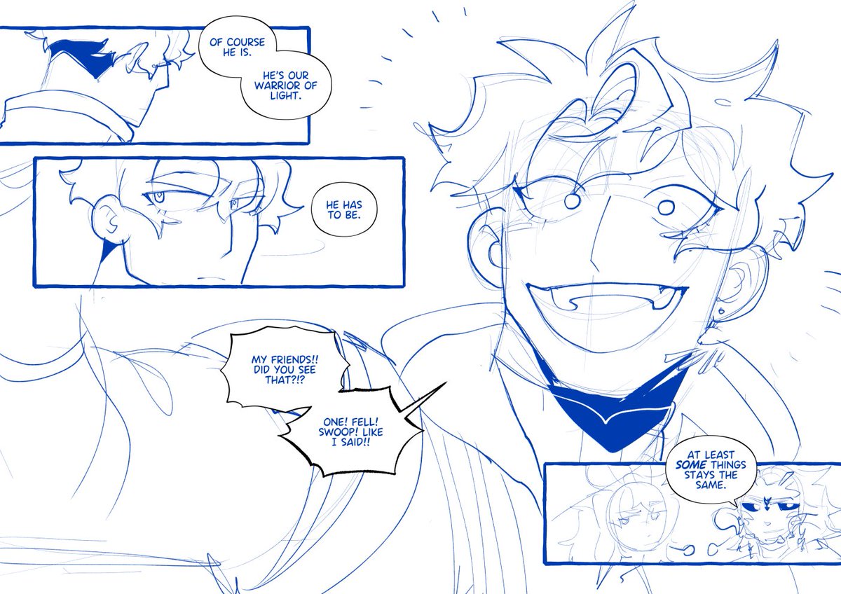 I wanted to draw actionmaine  Technically this is based off of a specific scene but it works on its own too :]

#ffxiv 