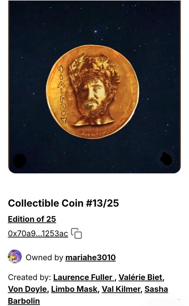 My 'lucky #13 coin 🖤