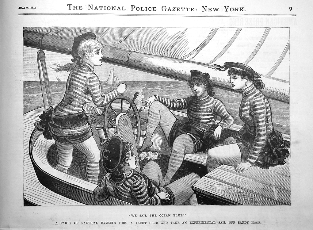 #OTD in <a href="/PoliceGazette/">Police Gazette</a> 1881:
🎶Somewhere beyond the sea
She's there watching for me.
If I could fly like birds on high,
Then straight to her arms
I'd go sailing. 🎶