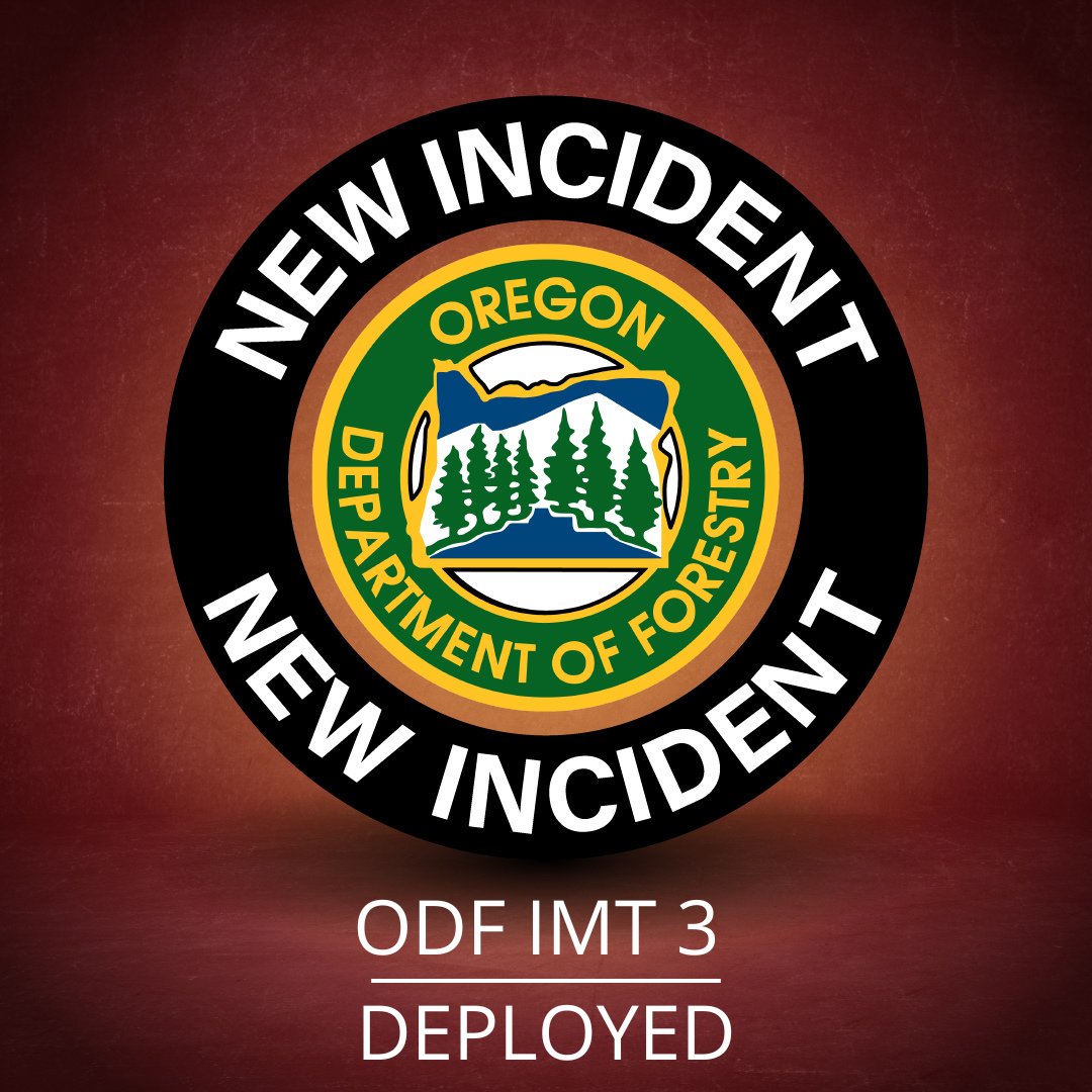 ORDeptForestry's tweet image. The Oregon Department of Forestry (ODF) has deployed Incident Management Team 3 (IMT 3) to the ODF Southwest Oregon District to assist district personnel following last night’s lightning.
Read more: ow.ly/HGVB50WmIKC