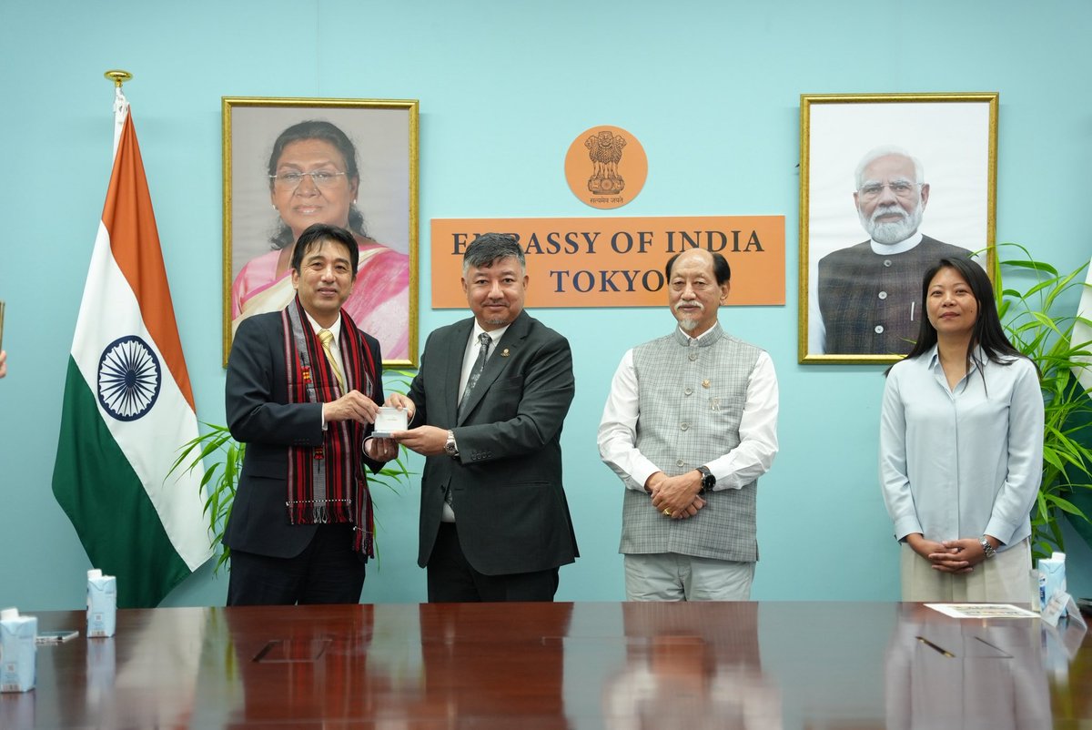 abumetha's tweet photo. Privileged to represent India, especially Nagaland, in a series of meetings focused on fostering collaborations, strengthening bilateral ties, and deepening people-to-people connections.

Inspired to work harder and aim higher for our youth.

Grateful to work under the vision and guidance of Hon’ble @CmoNagaland Shri. @Neiphiu_Rio.

Thank You @IndianEmbTokyo for the exemplary support and positive assistance. 

This is just the beginning. 🇮🇳🇯🇵