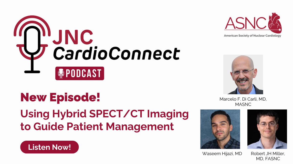 JNCjournal's tweet image. 🎙️ JNC CardioConnect Ep 7 is LIVE: Using Hybrid SPECT/CT Imaging to Guide Patient Management
Waseem Hijazi & @robertjhmiller from @UCalgary discuss their manuscript, "Association of Medical Therapies with Survival According to SPECT MPI Findings."
👉🎧bit.ly/4eyGN3c