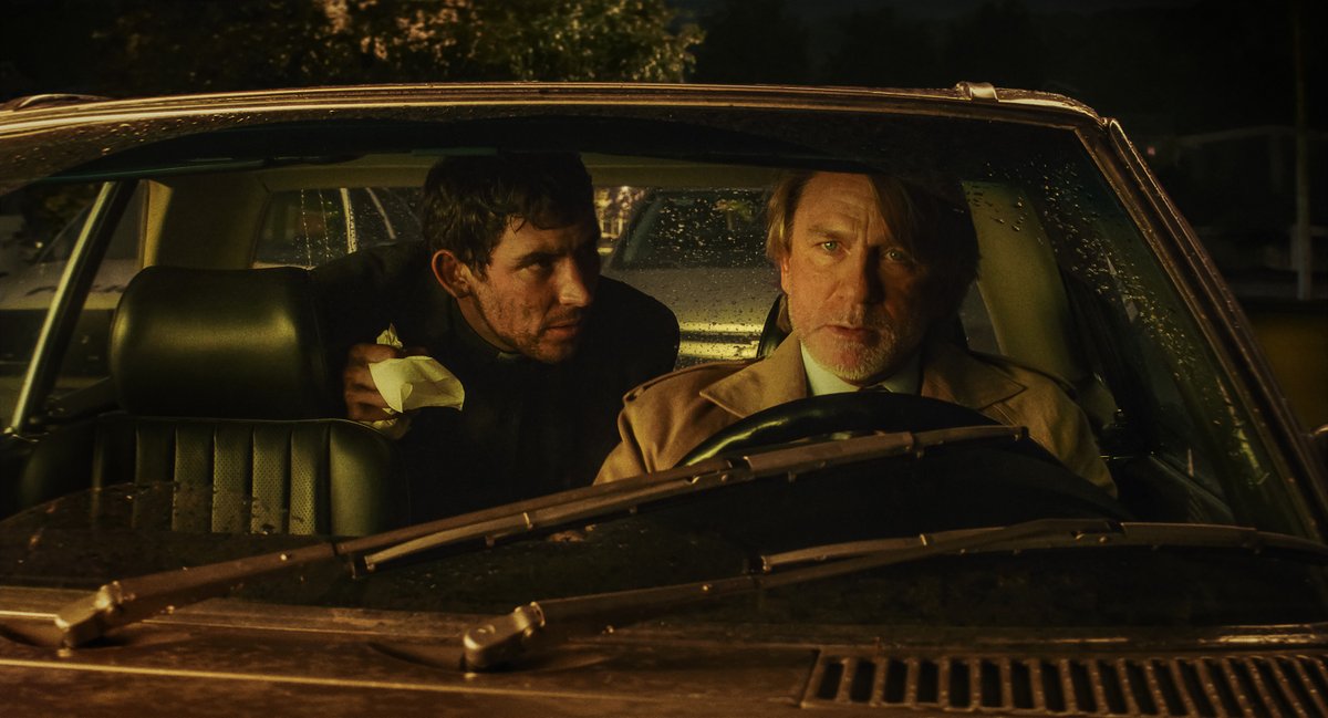 Wake Up Dead Man: A Knives Out Mystery will officially open the 69th BFI London Film Festival so here's a new photo of Josh O'Connor and Daniel Craig as a little treat.