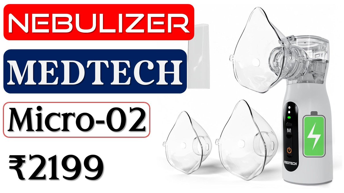 GadgetsShiksha's tweet image. Are you looking for a 0.15 ml/min Nebulizer? Check out the #MEDTECH Micro-02 0.15 ml/min Nebulizer! #MEDTECH #Nebulizer #नेबुलाज़र #Review #GadgetsShiksha ►youtu.be/-WOeOMOybMo