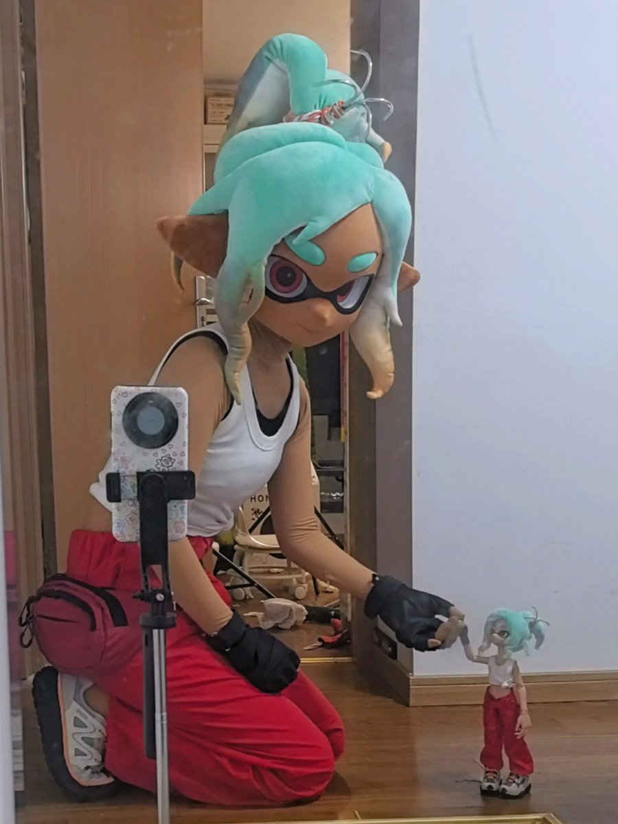 发现了小小的自己！
#splatoonraiders #splatooncosplay
