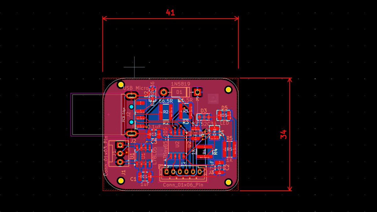 RaymingTech's tweet photo. USB Powered ATtiny85 Development Board

#usb #attiny85 #circuitboard #pcb #pcba #pcbmanufacturing #pcbdesign #pcbassembly #electronicengineering #electronicmanufacturing #rf #iot