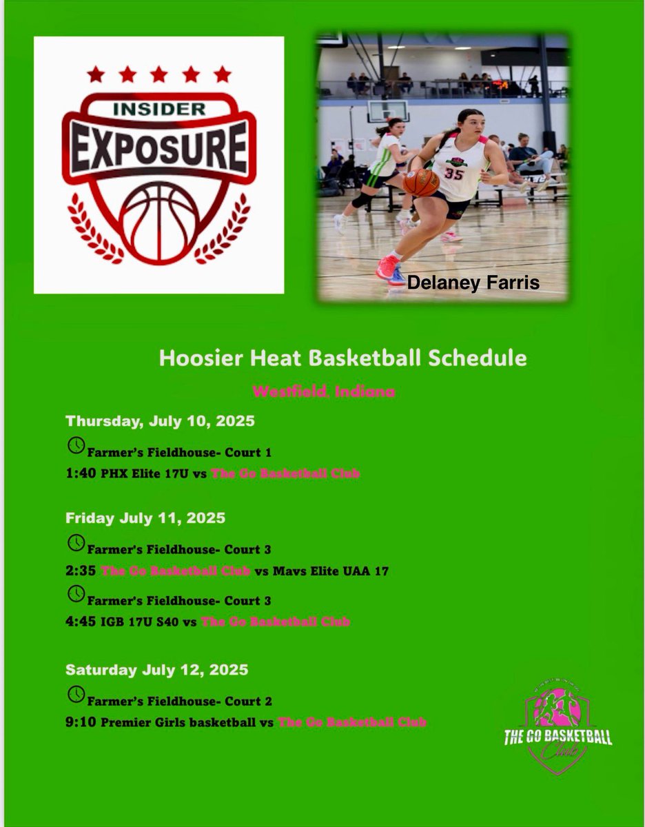 farris_delaney's tweet photo. 🔥So Ready to play in Indiana at Hoosier Heat. 
🔥 Excited for an opportunity to play in front of College coaches
🔥 Come watch our team GoBBallClub
@Insideexposure 
@TheGOBBallClub 
@coachshugars
@ProspectShowcse https://t.co/59qulBHkEu