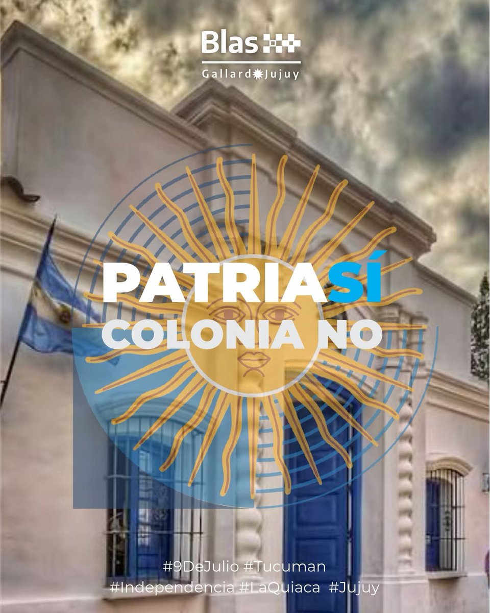 Desde el norte del país, esas ansias de liberación se concretaron por la decisión y coraje de argentinos que soñaron este proyecto de Patria allá por 1816.
Desde La Quiaca, gritamos más que nunca: ¡Viva la Patria!

#Independencia #Jujuy #LaQuiaca
