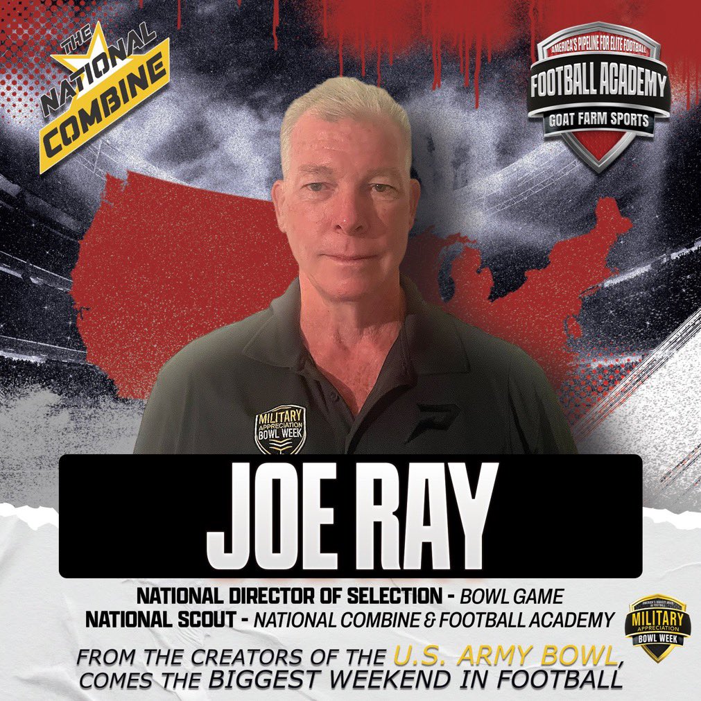 joeray36's tweet image. Looking for talented players to take part in our  National Combine this December in Frisco. TX. Grades 9-12 if you want to compete against the best and have an opportunity to be selected to play in our Military Appreciation All American Bowl send me a DM