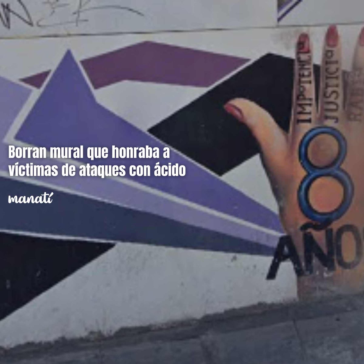 Manatí - Noticias desde Puebla (@manatimx) on Twitter photo 🟣| El <a href="/PueblaAyto/">Ayuntamiento de Puebla</a> borró un mural que honraba a mujeres víctimas y sobrevivientes de ataques con ácido.
🔴Tras recibir críticas, aseguró que habrá uno nuevo, ya que el eliminado estaba en mal estado.
¿Qué opinas? Más info aquí:
-> manati.mx/2025/07/08/bor… 🟣| El <a href="/PueblaAyto/">Ayuntamiento de Puebla</a> borró un mural que honraba a mujeres víctimas y sobrevivientes de ataques con ácido.
🔴Tras recibir críticas, aseguró que habrá uno nuevo, ya que el eliminado estaba en mal estado.
¿Qué opinas? Más info aquí:
-> manati.mx/2025/07/08/bor…