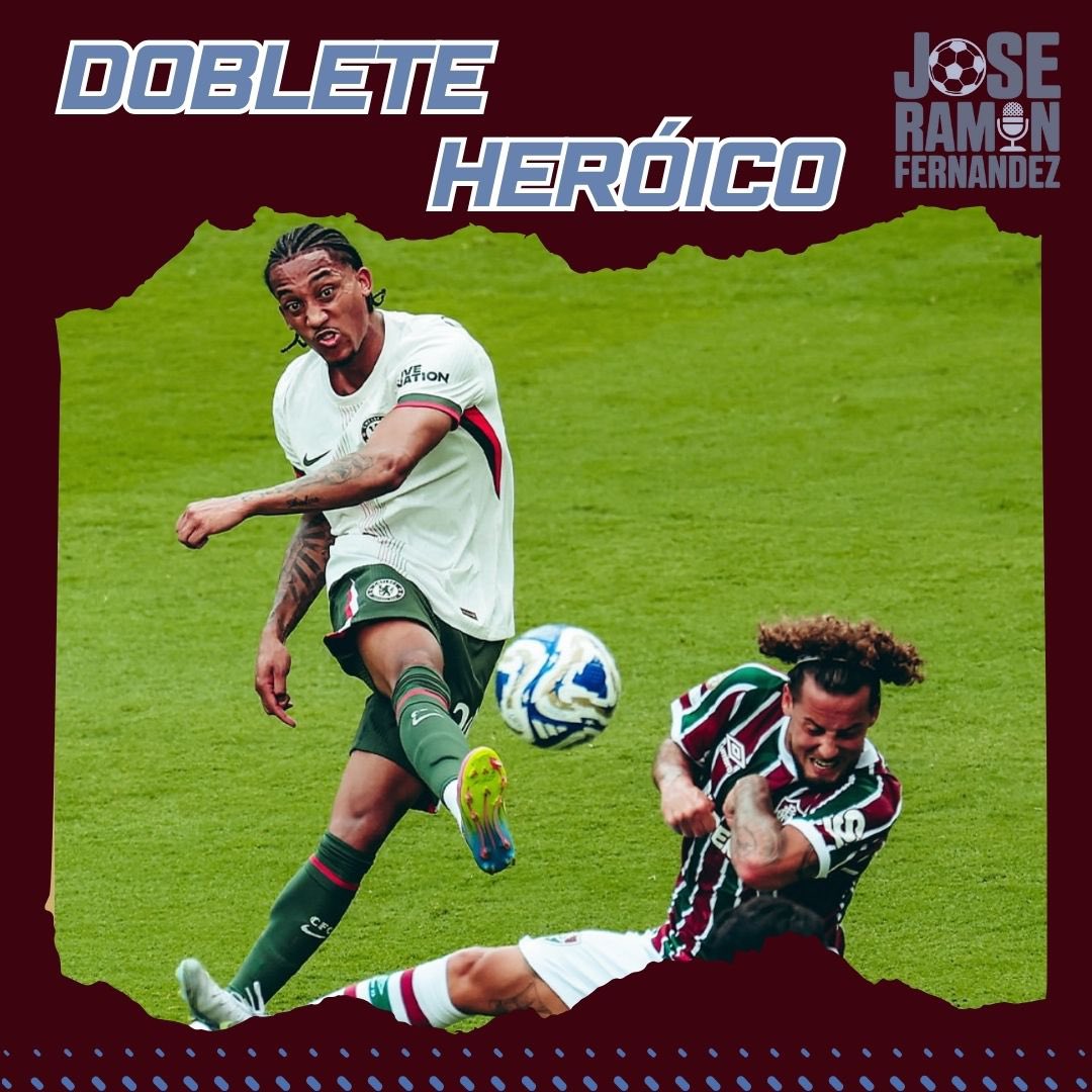La CONMEBOL fuera del #MundialDeClubes. 
Ya se tiene el primer finalista y es el #Chelsea, quien derrotó al #Fluminense por 2-0. 
Lo llamativo del encuentro fue el doblete del jugador brasileño de 23 años, João Pedro. 
El equipo inglés espera a su rival que saldrá mañana del