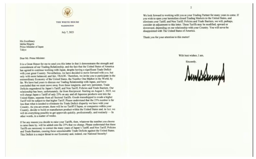 Japan was the first to receive a tariff letter from U.S. President Donald Trump, who used the missive to declare the countries' trade relationship "far from Reciprocal."
s.nikkei.com/45V5p44