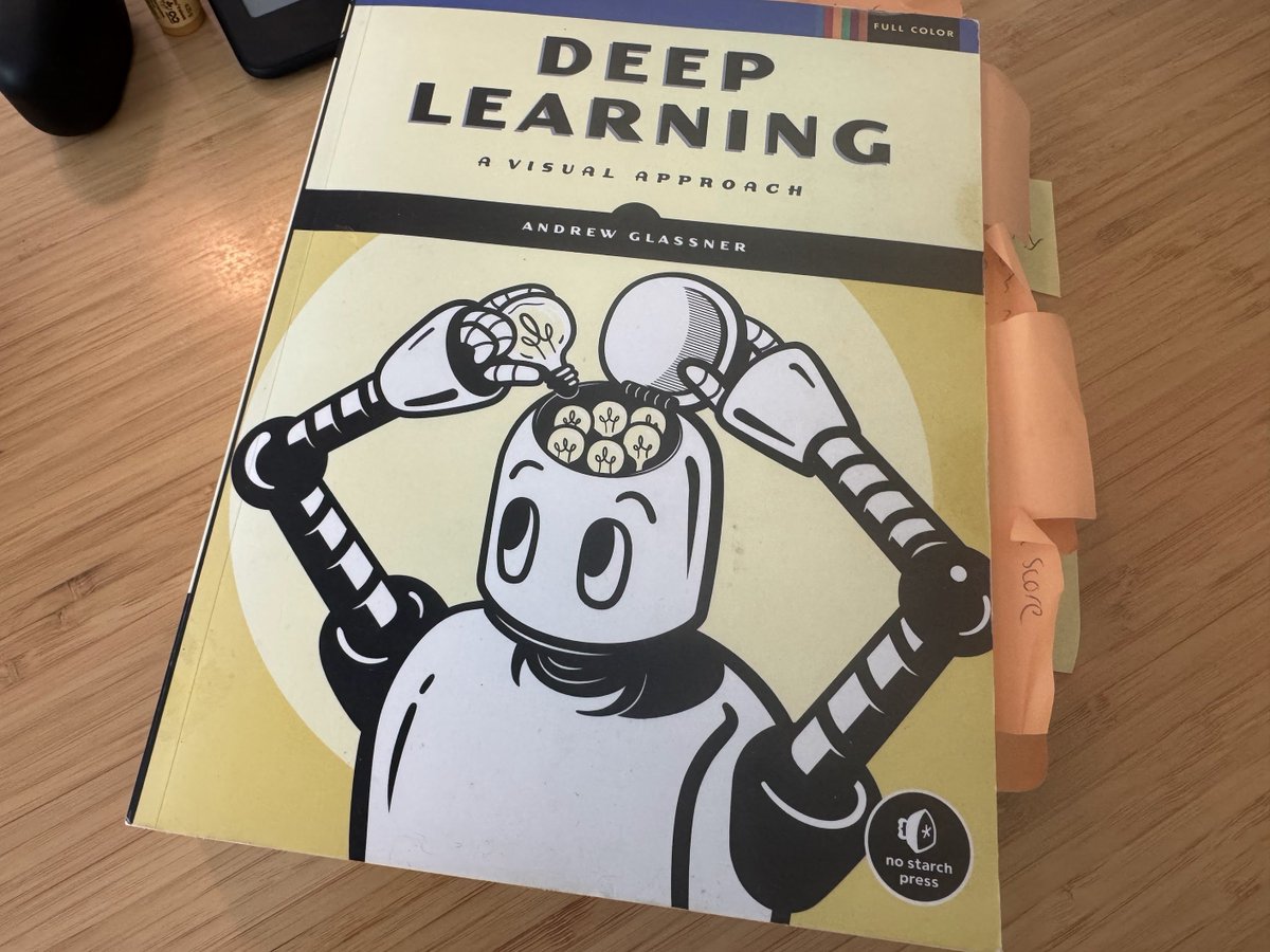 arturonereu's tweet image. I keep coming back to "Deep Learning - A Visual Approach" by Andrew Glassner. Sometimes, just for fun.
It is my favorite Deep Learning book.
