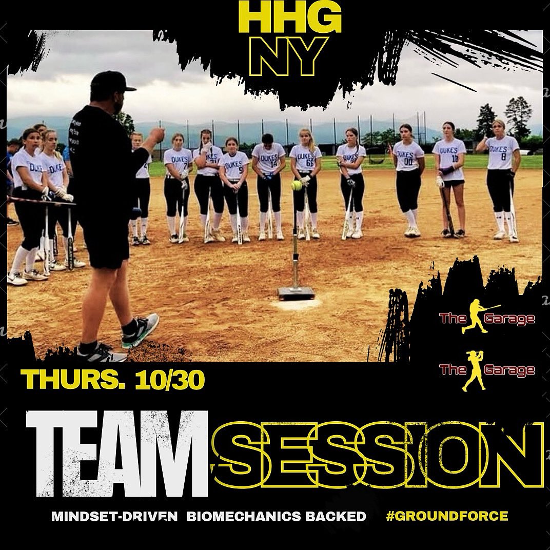 Capital Region NY 📍
Hallocks Hitting Garage is booking a 2-hr TEAM session for Thurs, Oct 30.
Baseball/Softball - college, HS or travel 11/12u &amp; up
Approach, launch, mindset, drills + more.

📞 813-391-1687 to reserve (FCFS)
@hhg_florida | 1.5 hr radius from Albany, NY