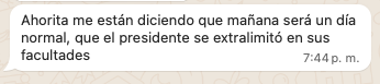 👀🚨 Reporten si la empresa donde laboran les está indicando que deben ir mañana a trabajar, me llega este mensaje de una empresa: