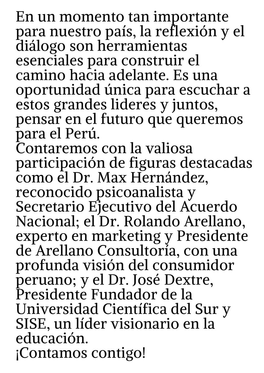 FigueroaMarv's tweet photo. El dia de mañana, 9 de julio, tendremos el honor de participar en un evento muy importante: “Diálogos del Bicentenario”.
¡Todos están invitados a esta conversación tan crucial!
Inscripciones aquí: https://t.co/5XU5HqPtgx
@mSotoFlorian #UCSur #dialogobicentenario #Peru https://t.co/gQ4ulYXUZ2