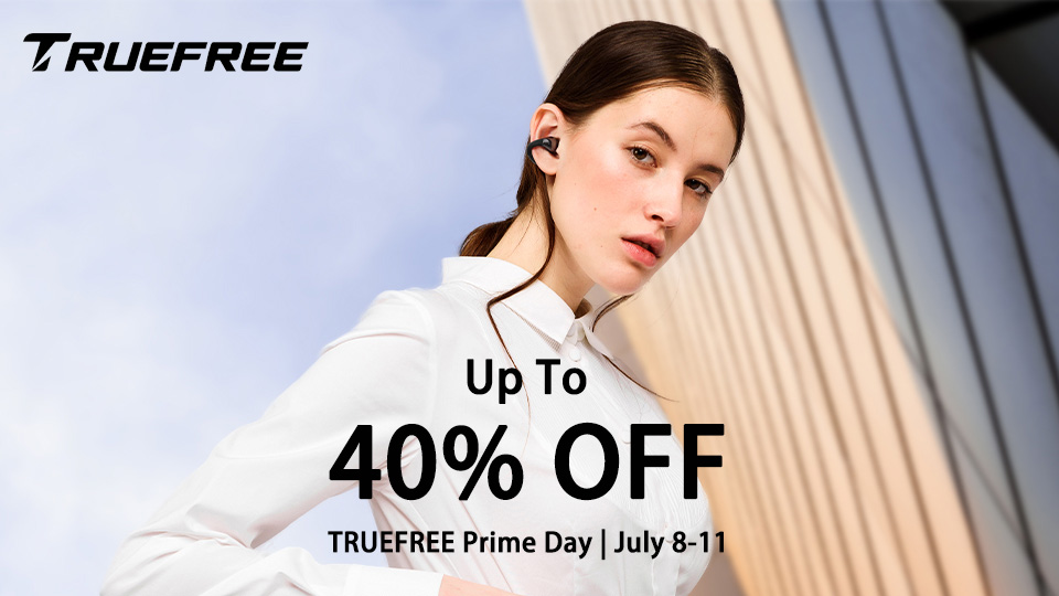 🎉 TRUEFREE Prime Day is Here! 📢

☀️ Celebrate summer and dive into '40% OFF' on select TRUEFREE open-ear earbuds for cycling, hikes, runs &amp; gym trains~ 🏃‍♀️

Link In Bio. 👆

#truefree #PrimeDays2025 #discount #primedaydeals2025 #earbuds #primedaydeal