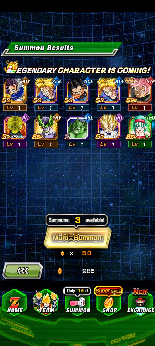 MitsuoK6's tweet photo. @TejedorLeo E aí Léo blz, mano 1 Rotação em cada banner e consegui o Goku e o Goku Black rose no gratuito. De pois eu fiz mais 1 rotação no banner do Goku porque eu queria o trio Goku, Gohan, e Trunks LR porque não tinha e consegui ele também no gratuito. Total de Stones 1283 gastei 450. https://t.co/4c5y2WuWv2