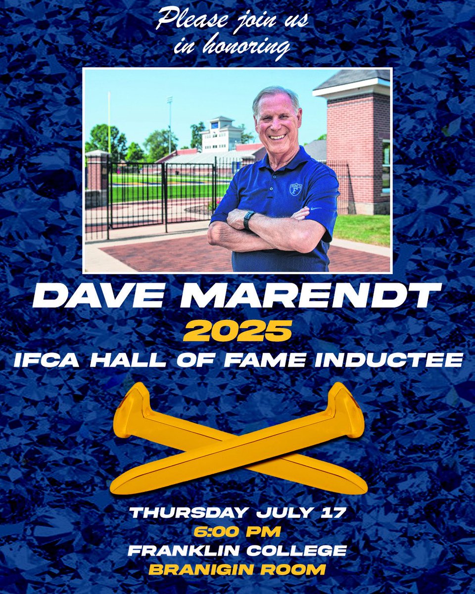 Mike Leonard (@championsmanual) on Twitter photo Thursday July 17th. A great night to honor the late great, Coach Diamond Dave Marendt. #ToughAsNails
<a href="/INFootballHOF/">Indiana Football HOF</a> <a href="/FCGrizFootball/">Franklin College Football</a> <a href="/FCGrizAthletics/">Franklin Grizzlies</a> <a href="/FranklinCollege/">Franklin College</a> Thursday July 17th. A great night to honor the late great, Coach Diamond Dave Marendt. #ToughAsNails
<a href="/INFootballHOF/">Indiana Football HOF</a> <a href="/FCGrizFootball/">Franklin College Football</a> <a href="/FCGrizAthletics/">Franklin Grizzlies</a> <a href="/FranklinCollege/">Franklin College</a>