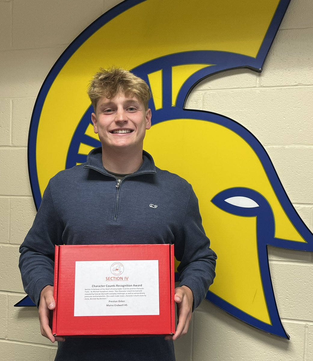 Preston Ocker (@ocker_preston) on Twitter photo Very thankful to be selected for the NYSPHSAA Section IV Character Counts Award. Thank you <a href="/MECSDathletics/">Maine-Endwell Athletics</a> and <a href="/Sect4Athletics/">Section IV of NYSPHSAA</a>. Very thankful to be selected for the NYSPHSAA Section IV Character Counts Award. Thank you <a href="/MECSDathletics/">Maine-Endwell Athletics</a> and <a href="/Sect4Athletics/">Section IV of NYSPHSAA</a>.