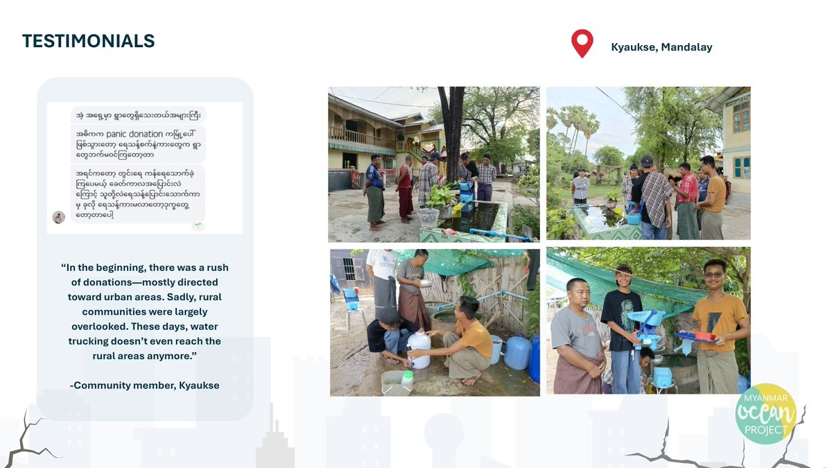 We didn’t hit 500 filters, but we brought clean water, peace of mind, and better health to hundreds of families.

This was a collective effort and proof that compassion travels far.
Thank you for standing with us. 🙏
#Myanmar #CleanWater #EarthquakeRelief <a href="/sawyer/">Sawyer</a> <a href="/lifestraw/">LifeStraw</a>