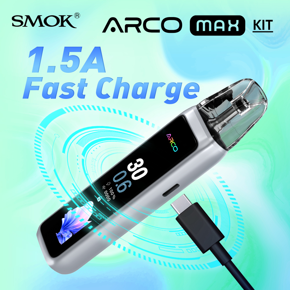 SMOKTECHLOGY's tweet photo. 1300mAh 🔋 + 1.5A fast charging ⚡
ARCO MAX keeps you going, no matter where life takes you.
Power up, live more. ✌️
#smoktech #arcomax https://t.co/YfabEvduc3