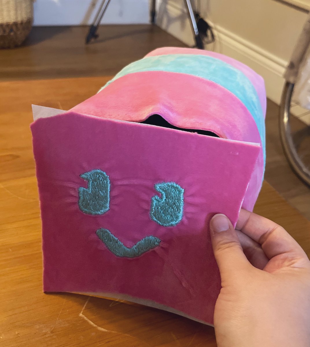 Shnoudles's tweet image. Im not sewing this tonight pretend its a finished plush