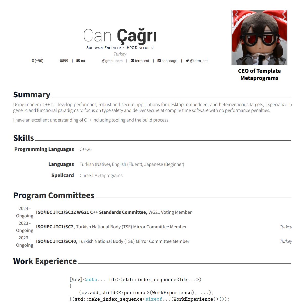 term_est's tweet image. she is on my cv :3
they keep saying "its unprofessional, your applications will be rejected!" but i don't care
i will simply continue to be silly until the end of my days :3
also, oomfies... uhmm... looking for a job &gt;_&lt;
sooo.... u know :3