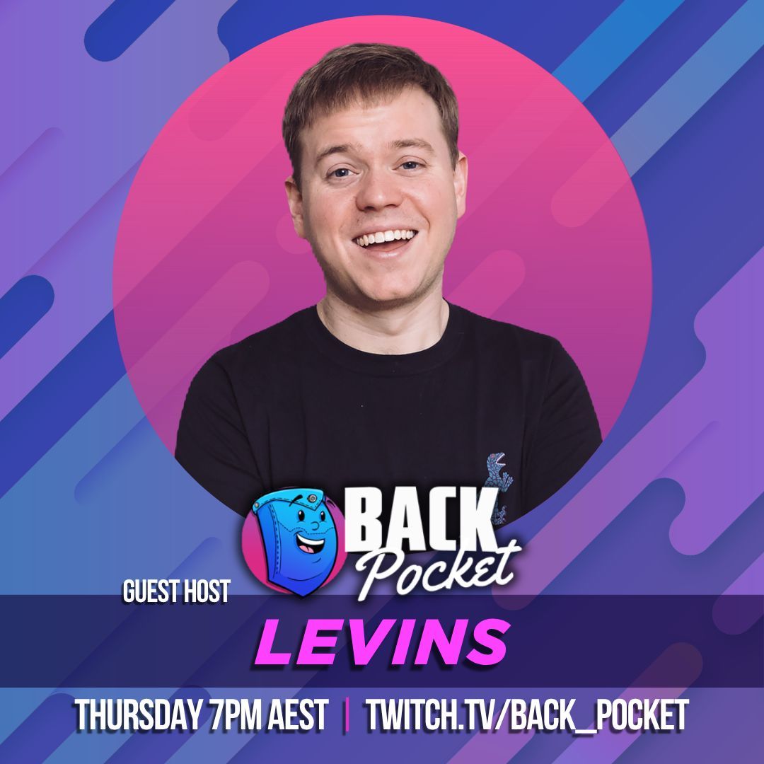 we've gacha him right where we wanta him....... it's <a href="/levinsonline/">LEVINS</a> !!!

JULY 10TH | 7:00PM AEST | twitch.tv/back_pocket