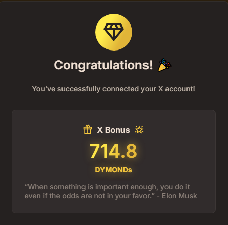aga_ji's tweet photo. woot woot
extra DYMONDS for connecting X

Get your bonus 
https://t.co/cyWNqRVOSj https://t.co/TbRWeTenD3