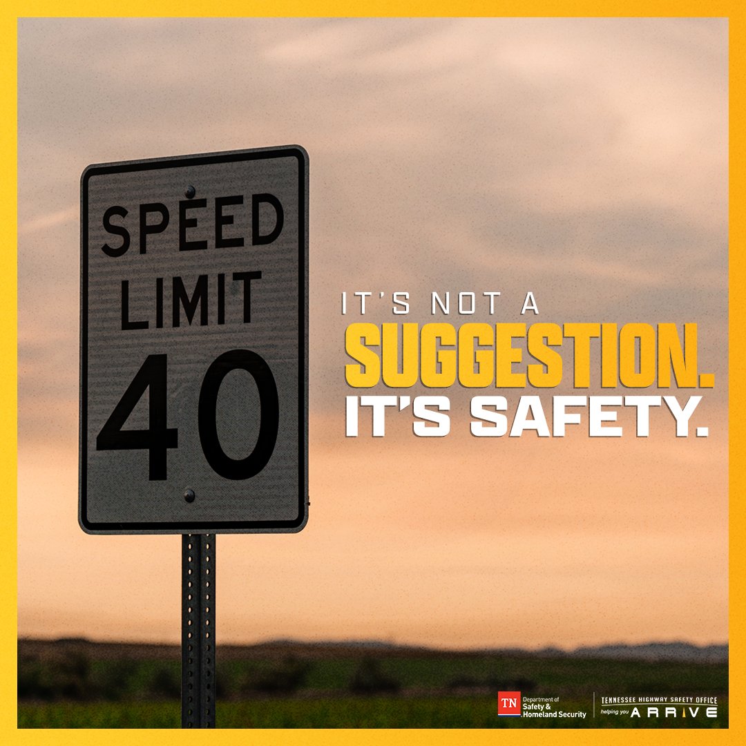 THPLawrencebur's tweet image. Some signs you just can’t afford to miss. ⚠️ #SlowDownTN
