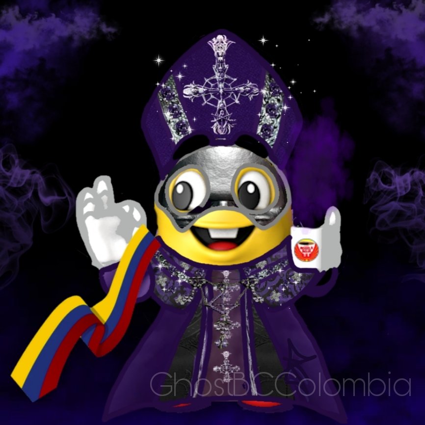 GhostBCColombia's tweet photo. Cafe aguila Roja 
Seamos Amighost

Actualización a Papa V Perpetua 😅💜🇨🇴

Mx tiene al Dr. simi,nosotros tenemos al Granito de Cafe de Aguila Roja

@thebandghost

#thebandghost #ghostbcfans #ghostband #PapaVPerpetua #caféáguilaroja https://t.co/RE930vR7jj