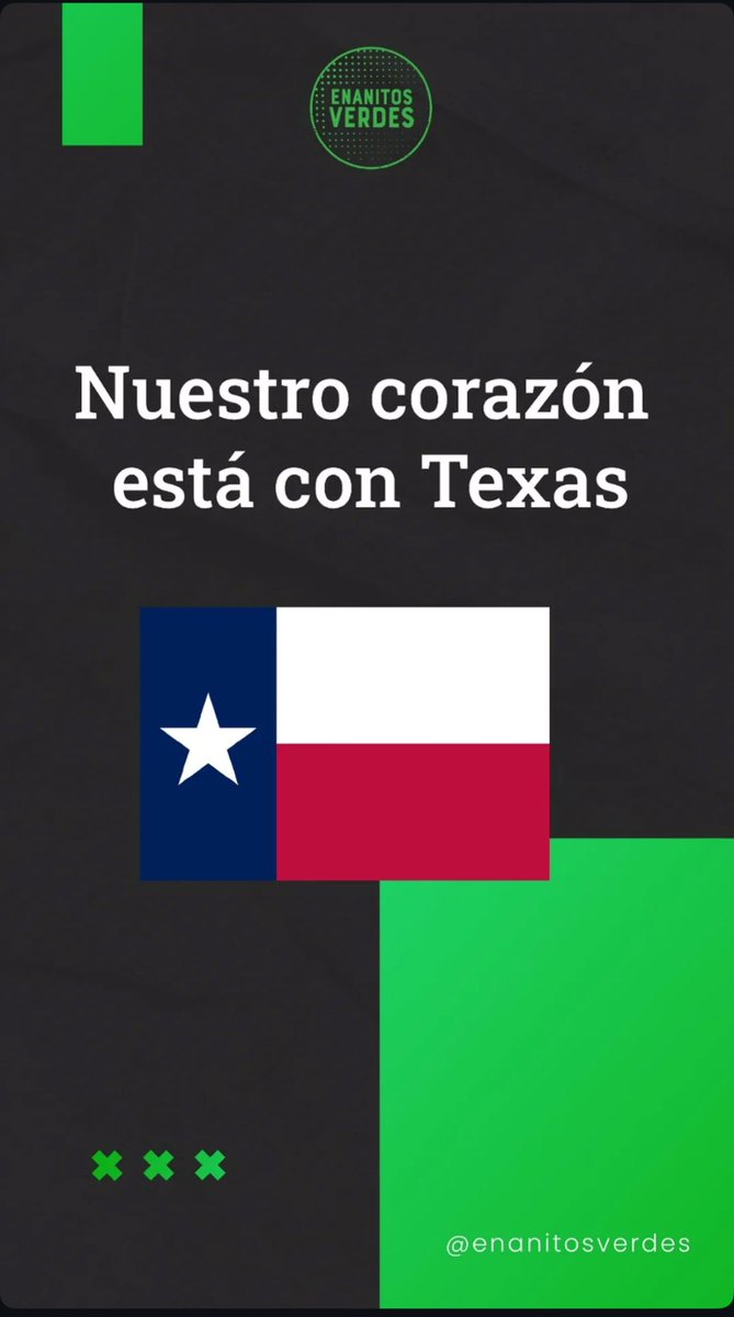WR_Producciones's tweet photo. 💚 #EnanitosVerdes x #Texas 💚
@EnanitosOficial @felipestaiti
#TexasFloods #TexasFlooding #helptexas https://t.co/14WFLoi4Mj