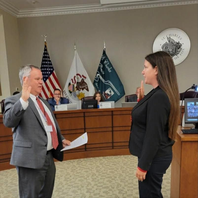 KaneYRs_IL's tweet image. Congratulations to Jessica Bridges on becoming the next City Clerk for St. Charles!