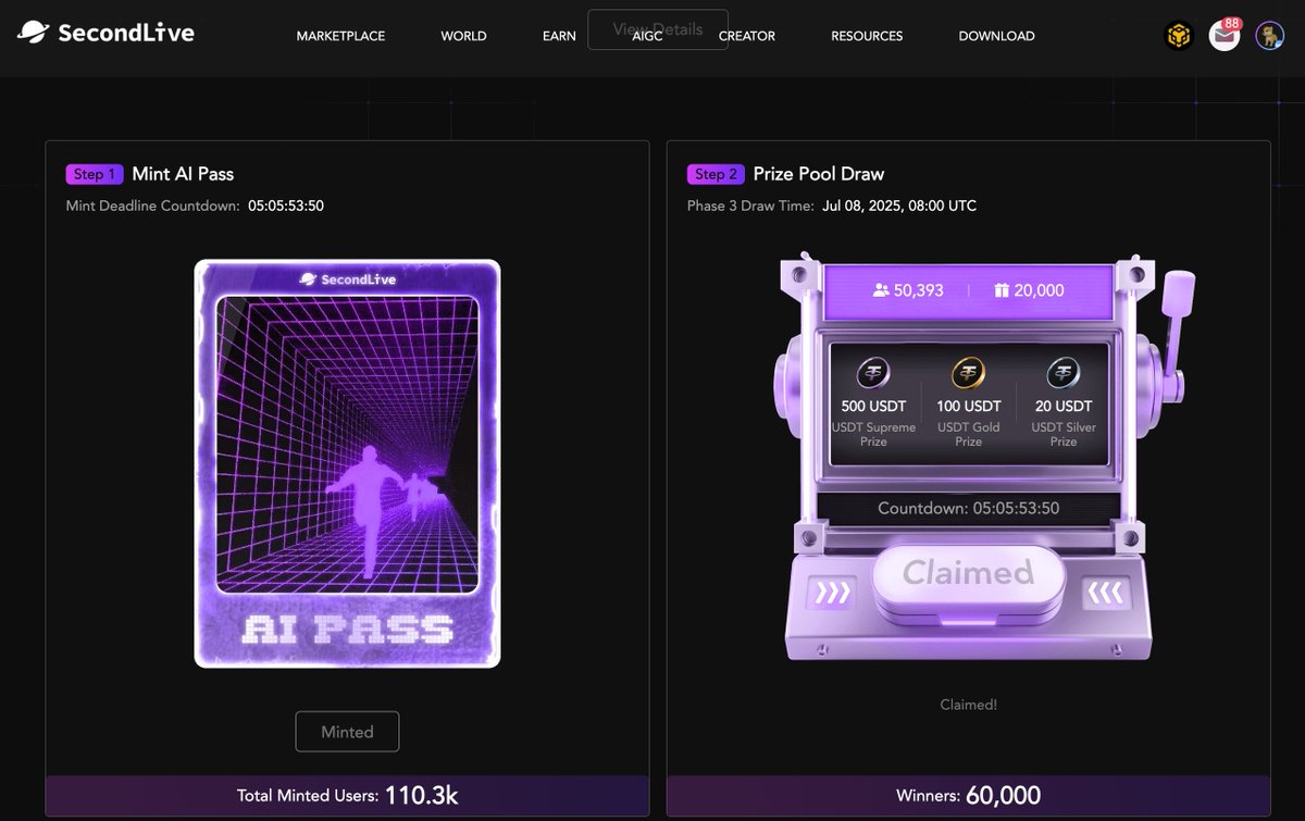 SecondLiveReal's tweet image. 🎯 SecondLive AI Metaworld — Chapter 1 wraps with a bang!
🙏 Huge thanks to all the explorers who joined this wild ride. You made this launch unforgettable.
🚀 But this is just the beginning.
🧠 The AI-powered future is only getting started — stay tuned.
#SecondLive #AIpass…