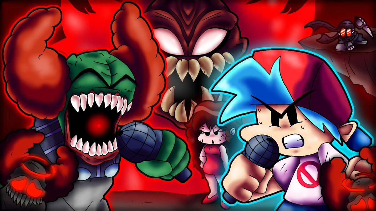 Fox87Wild's tweet photo. "HAAANNNNKKKK!!!!!"
Decide to redraw my old Tricky art!!
Now it's more CLOSE! TO RECD THUMBNAIL STYLE!!!!
#Tricky #Recd #fridaynightfunkin #FNFMOD #BF #GF #HANK #TrickyMod #MadnessCombat https://t.co/ROMeSLIul2