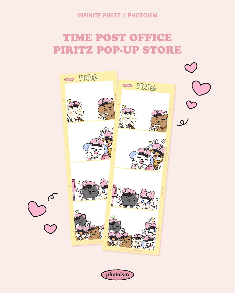 ํฌํ ์ด์ฆ (@photoism_kr) on Twitter photo PHOTOISM with INFINITE
PIRITZ 'TIME POST OFFICEโ์
ํฌํ ์ด์ฆ์ด ํจ๊ปํฉ๋๋ค
โช ์์น | ๋ํ๋ ์์ธ B2F ์ค์ ์์ค์ปฌ๋ ์ดํฐ ์
โช ์ด์๊ธฐ๊ฐ | 7/10 - 7/16
ONLY IN PHOTOISM
<a href="/PIRITZ_official/">PIRITZ ํผ๋ฆฟ์ธ </a> PHOTOISM with INFINITE
PIRITZ 'TIME POST OFFICEโ์
ํฌํ ์ด์ฆ์ด ํจ๊ปํฉ๋๋ค
โช ์์น | ๋ํ๋ ์์ธ B2F ์ค์ ์์ค์ปฌ๋ ์ดํฐ ์
โช ์ด์๊ธฐ๊ฐ | 7/10 - 7/16
ONLY IN PHOTOISM
<a href="/PIRITZ_official/">PIRITZ ํผ๋ฆฟ์ธ </a>