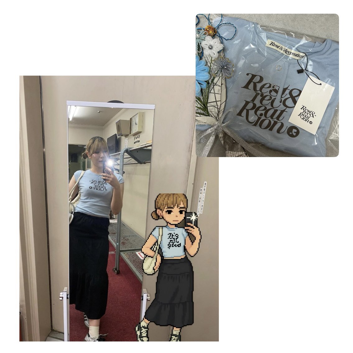 やっぱり水色がほんとに似合う️🩵✨️

プレゼントした服着てくれありがとう♡
<a href="/ka__lgm/">かれん</a>