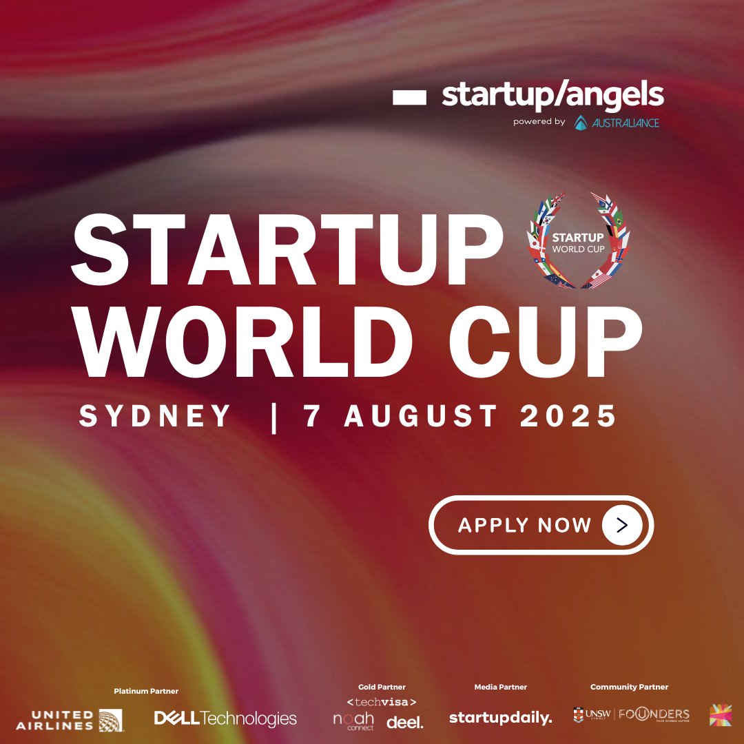 Just a few days left to apply to pitch at Startup World Cup Sydney! Apply now to pitch to Australia’s top investors and get your chance to compete at the Startup World Cup Grand Finale in San Francisco for a US$1 million investment prize.

📥  Applications close MONDAY 14 JULY.