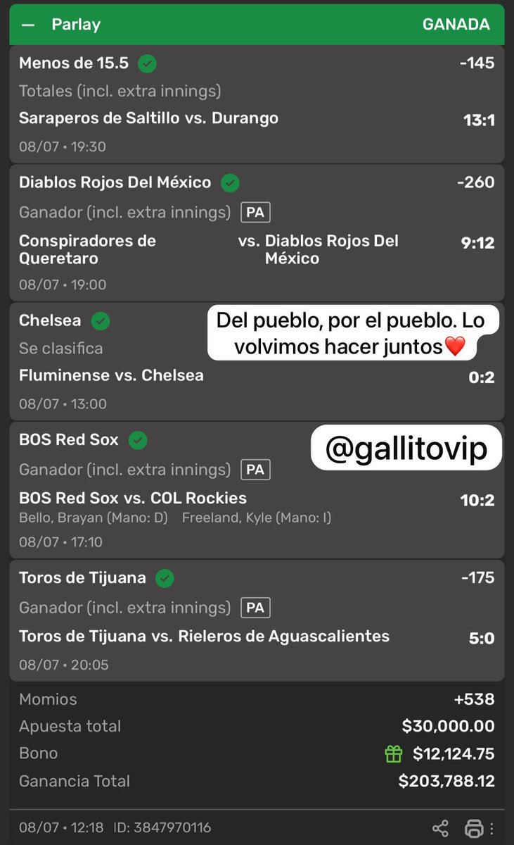 GallitoVip's tweet photo. Me quedan 11 lugares en el paquete 3x1 👀

STAKE 100 💣 
+
Parley 🚀 
+
Reto escalera 🪜 

3 grupos a precio de uno🤯

Quien quiere ganar de nuevo mañana?🤑 https://t.co/ad31Y8hN6S