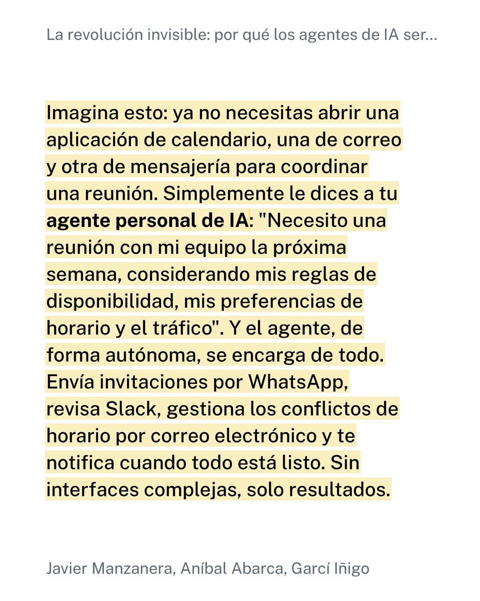 ¿Estaremos viviendo los últimos años interactuando con Apps, tradcionales, para dar paso a los agentes de IA? 🤔