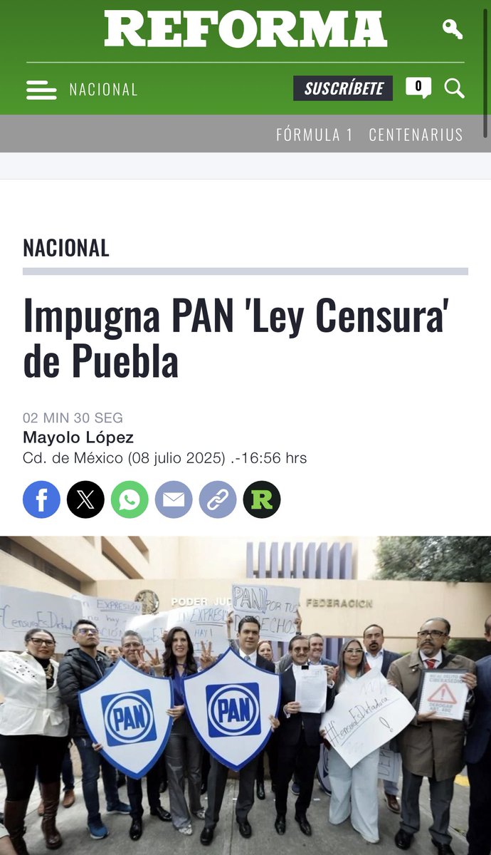 Carolina Beauregard (@carobeauregard) on Twitter photo El 15 de Julio termina el periodo ordinario en el <a href="/CongresoPue/">H. Congreso de Puebla</a>
¿Qué espera <a href="/artemisa_laura/">Laura Artemisa Oficial</a> para derogar la vergonzosa #LeyCensura de Puebla?
Puro atole con el dedo esos "foros" con la ley aprobada y publicada.
¡Le apuestan al olvido!
#NoNosCallarán
📸 <a href="/Reforma/">REFORMA</a> El 15 de Julio termina el periodo ordinario en el <a href="/CongresoPue/">H. Congreso de Puebla</a>
¿Qué espera <a href="/artemisa_laura/">Laura Artemisa Oficial</a> para derogar la vergonzosa #LeyCensura de Puebla?
Puro atole con el dedo esos "foros" con la ley aprobada y publicada.
¡Le apuestan al olvido!
#NoNosCallarán
📸 <a href="/Reforma/">REFORMA</a>