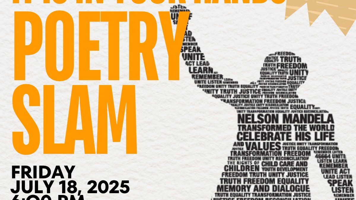 Thurber House (@thurberhouse) on Twitter photo ⚠️ Calling all #Columbus #poets & #poetry lovers! Cash prizes! ⚠️
Check out the FREE Mandela Day Poetry Slam happening this Friday 7/18, hosted by The Jefferson Avenue Center & <a href="/PoetessCynthia/">Cynthia Amoah</a>.
🎤 Deadline for poets to apply: Wednesday 7/16 🎤
Info ➡️ jeffersonavenuecenter.org/poetry-slam ⚠️ Calling all #Columbus #poets & #poetry lovers! Cash prizes! ⚠️
Check out the FREE Mandela Day Poetry Slam happening this Friday 7/18, hosted by The Jefferson Avenue Center & <a href="/PoetessCynthia/">Cynthia Amoah</a>.
🎤 Deadline for poets to apply: Wednesday 7/16 🎤
Info ➡️ jeffersonavenuecenter.org/poetry-slam