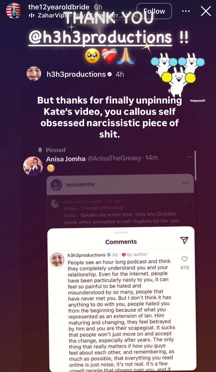 Wife of iDubbbz’s ex trainer says thank you to Ethan and calls out Anisa for finally unpinning the tweet that included her husband 

“Thanks for finally unpinning..you callous self obsessed narcissistic…”