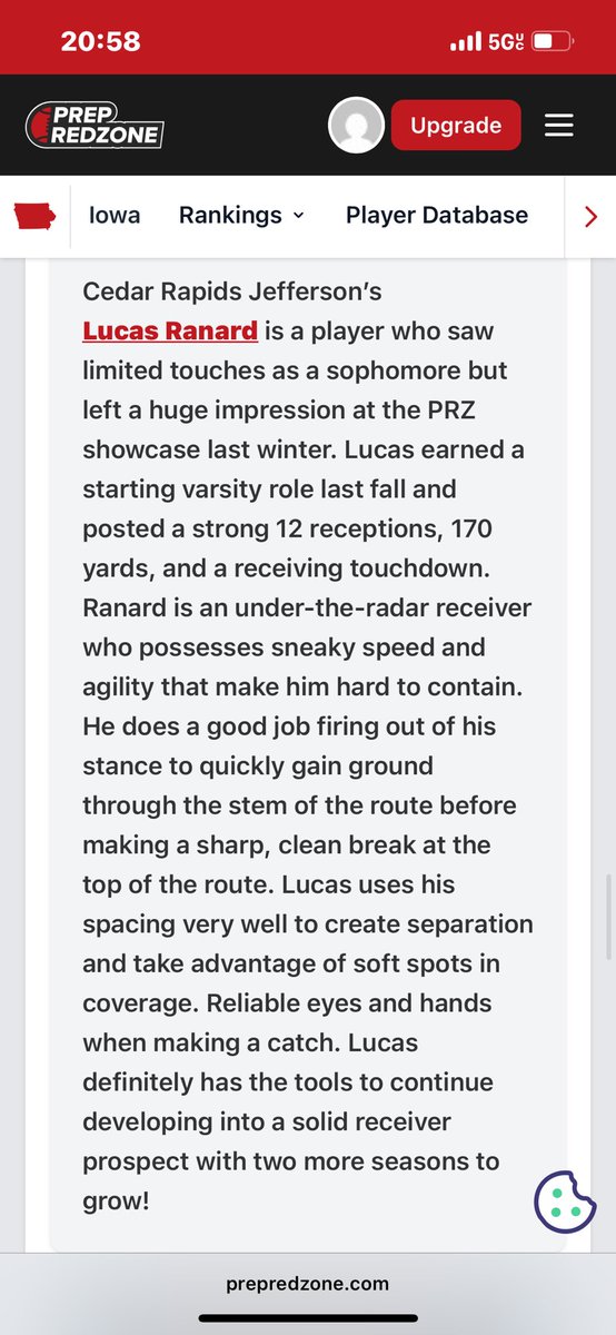Lucas Ranard (@lucasranard13) on Twitter photo Blessed to be ranked as the 9th Receiver in the class of 2027. Thank you <a href="/PRZ_OscarG/">Oscar Galindo</a> for the kind words!
<a href="/JHawk_Football/">JEFFERSON FOOTBALL</a> Blessed to be ranked as the 9th Receiver in the class of 2027. Thank you <a href="/PRZ_OscarG/">Oscar Galindo</a> for the kind words!
<a href="/JHawk_Football/">JEFFERSON FOOTBALL</a>